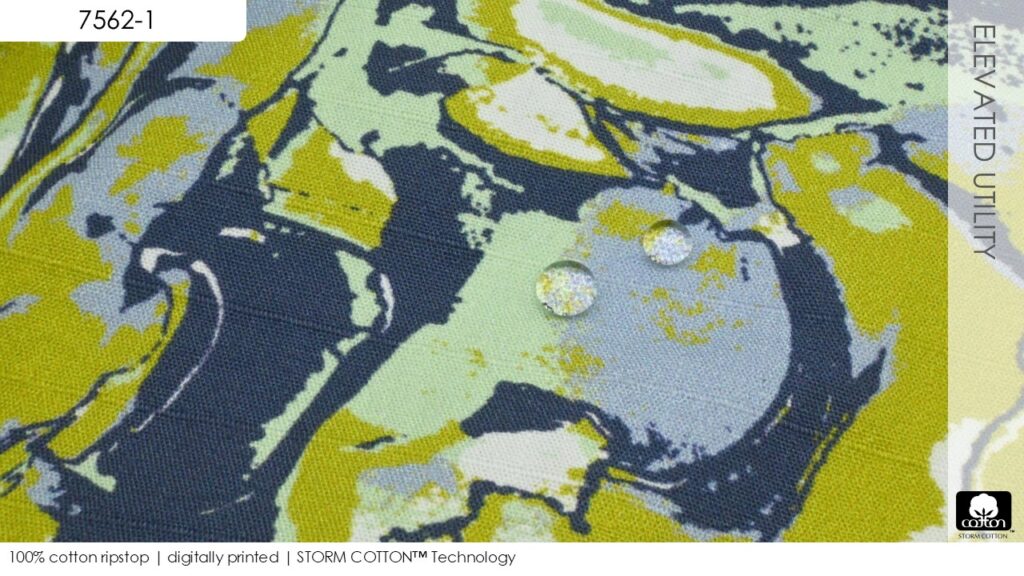100% cotton ripstop | digitally printed | STORM COTTON™ Technology
