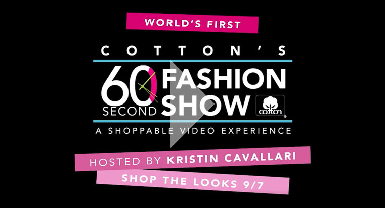Cotton's 60 Second Fashion Show - Shoppable Video