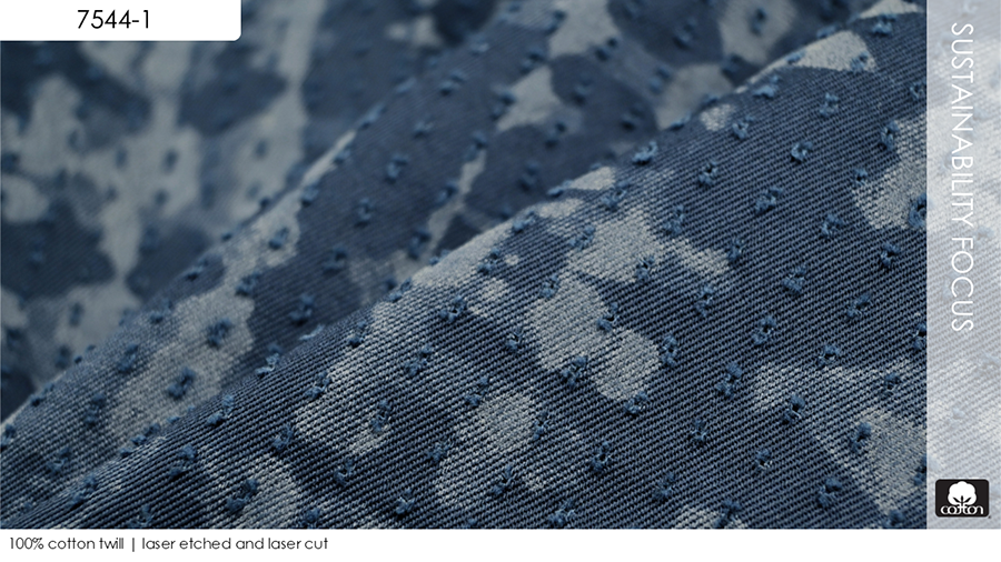 100% cotton twill | laser etched and laser cut