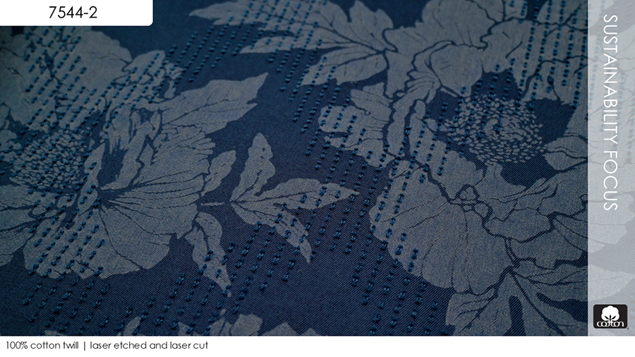 100% cotton twill | laser etched and laser cut