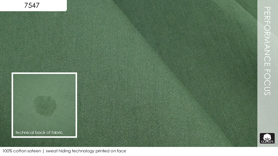 100% cotton sateen | sweat hiding technology printed on face